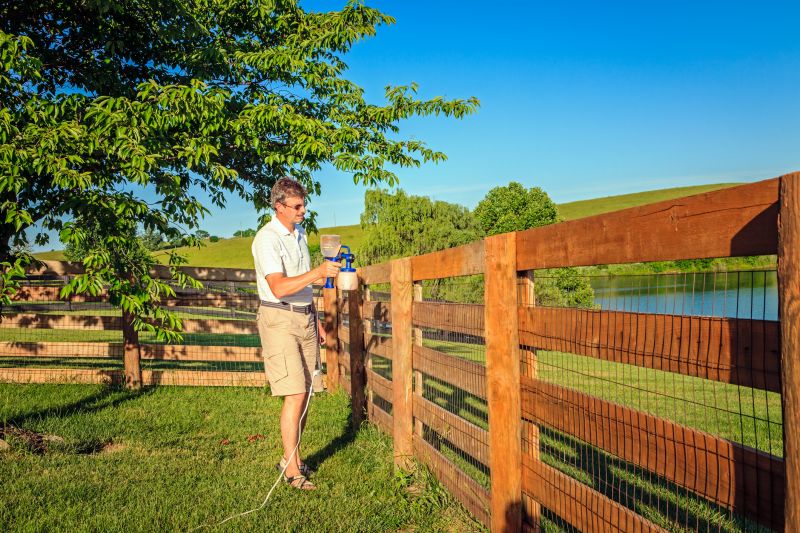Summer Fence Staining