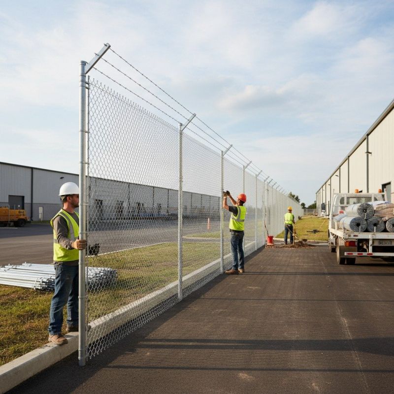 Church Fence Installation detail